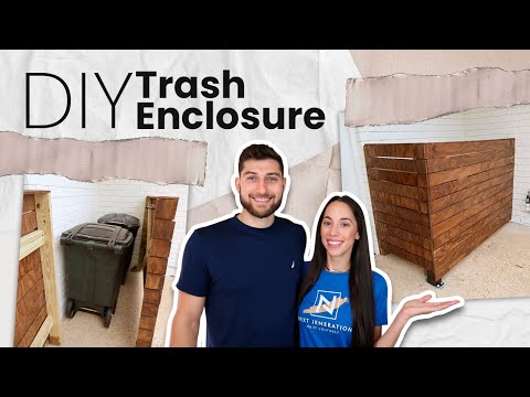 Video: Outdoor Trash Can Cover - Creative Ideas To Copy