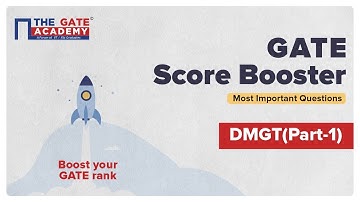 Part 1: DMGT for GATE 2022 CS | Full Revision | GATE Score Booster