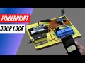 How to Make Mobile Fingerprint For Door Lock and Home Automation | Arduino Project