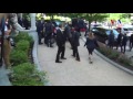 Video appears to show Erdogan observing scuffle between guards and protesters