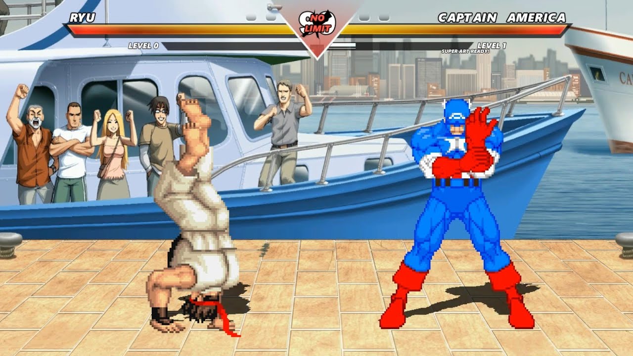 ULTIMATE RYU vs CAPTAIN AMERICA - Epic Combat❗🔥