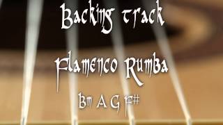 Backing track Flamenco rumba Bm A G F# chords