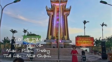 Lời mẹ dặn/ tri ân ngày thương binh liệt sĩ/hát tại nghĩa trang liệt sĩ lay động triệu trái tim