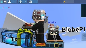 i got Diamond chest in (Build and shoot blockman go)