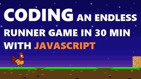 I built an endless runner game in 30 min with HTML, CSS and JavaScript