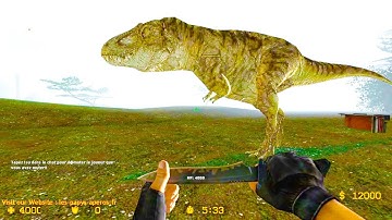 Counter Strike Source - Zombie Escape mod online gameplay on ze_thelostworld map