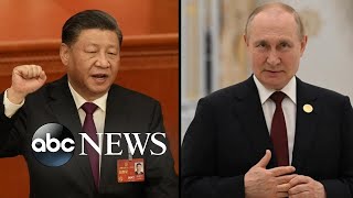 Chinese President Xi arrives in Moscow to meet with Russian President Putin l GMA