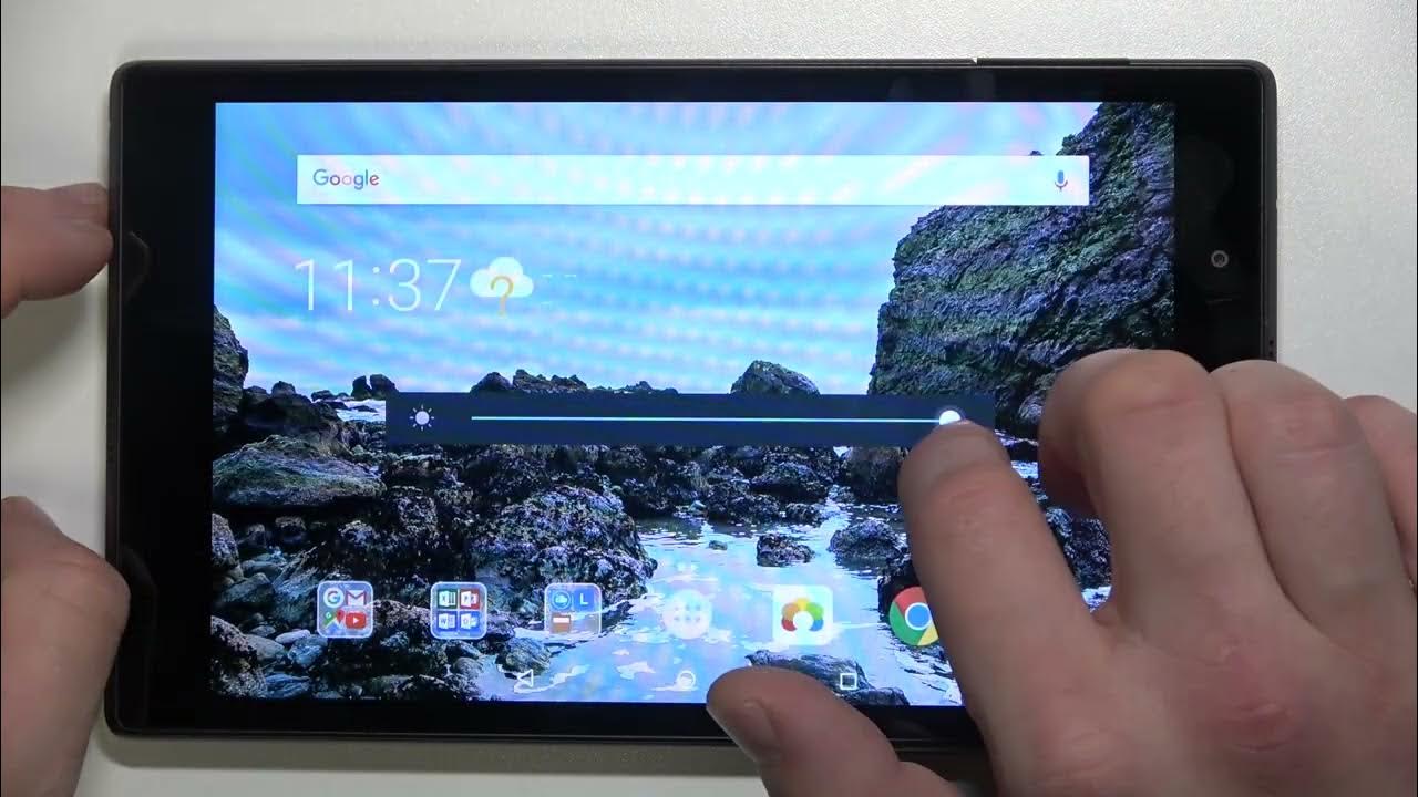 How to Change Brightness Level on LENOVO TAB 4 8 Adjust Brightness