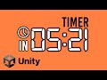 Make a timer  countdown in 5 mins  unity tutorial for beginners