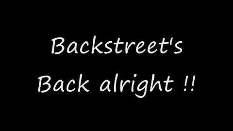 Backstreet boys everybody lyrics