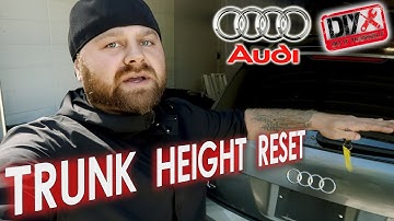 Audi Q7 Trunk Height Reset!