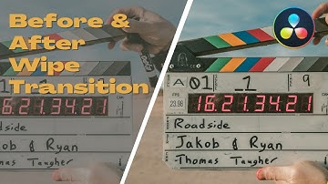 Before & After Wipe Transition In DaVinci Resolve