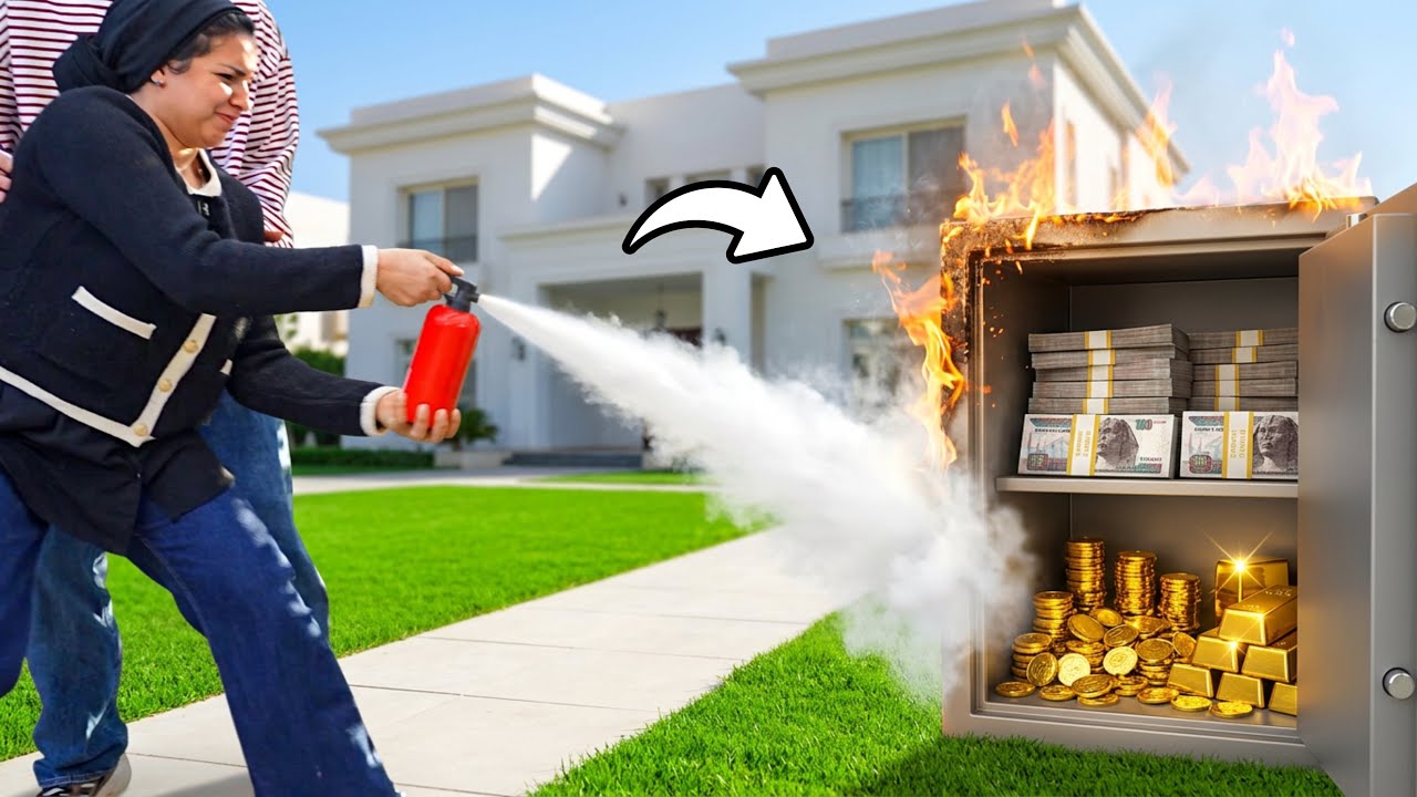 اسرع واحد يفتح الخزنه الصحيحه يكسب اللى جواها | FIRST TO BREAK OPEN $100.000 SAFE KEEPS IT!!