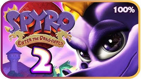 Spyro: Enter the Dragonfly Walkthrough Part 2 (Gamecube, PS2) 100% Dragonfly Dojo