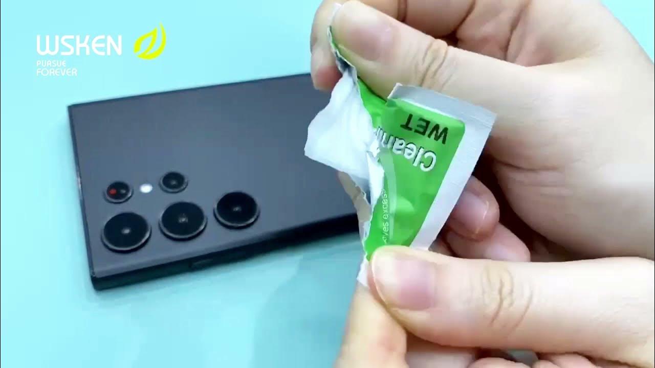 WSKEN Samsung Galaxy S24 Ultra series Camera Lens Protector Installation  Video 