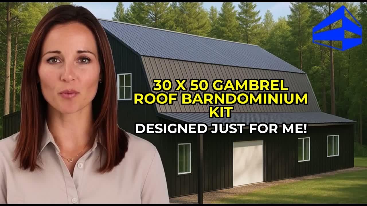 Game-Changing 30x50 Gambrel Barndominium [Steel House Kit]