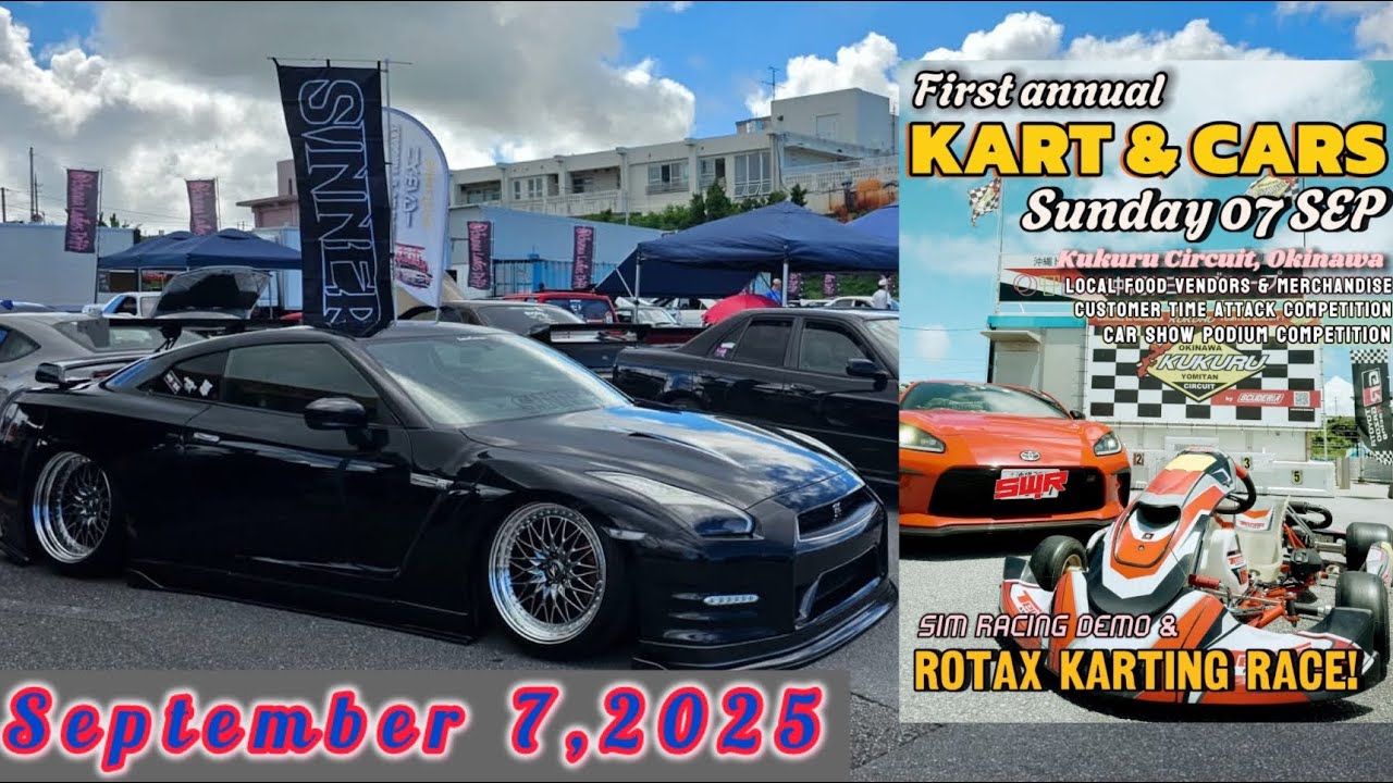 JDM Car Culture at First Annual: Kart & Cars Event at Kukuru Circuit Okinawa, Japan 🇯🇵
