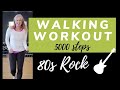 Walking Workout 80s Power Rock | 5000 steps 80's Rock Fast Walk at Home