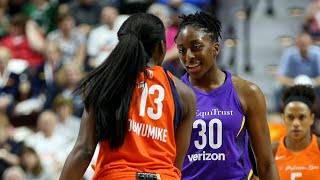 Nneka (19 PTS) and Chiney Ogwumike (18 PTS) Duel in Connecticut