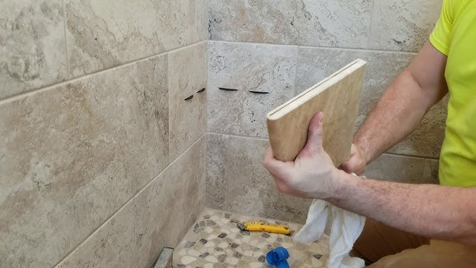 6 Ways to Install a Shower Corner Shelf - wikiHow