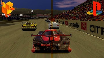 PS1 Native vs 4K60 Upscaled Emulation | Gran Turismo 2 Duckstation Comparison