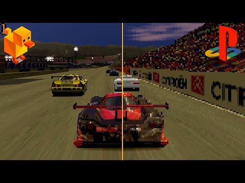 PS1 Native Vs 4K60 Upscaled Emulation | Gran Turismo 2 Duckstation Comparison