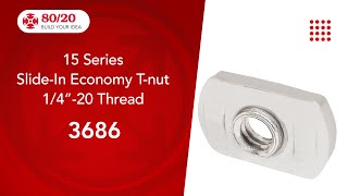 80/20: Economy Slide-In T-nut (3686)