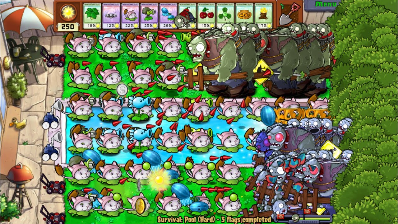 Plants vs Zombies Hack - All Pea PvZ vs Gargantuar vs Dr Zomboss Part 5 ...