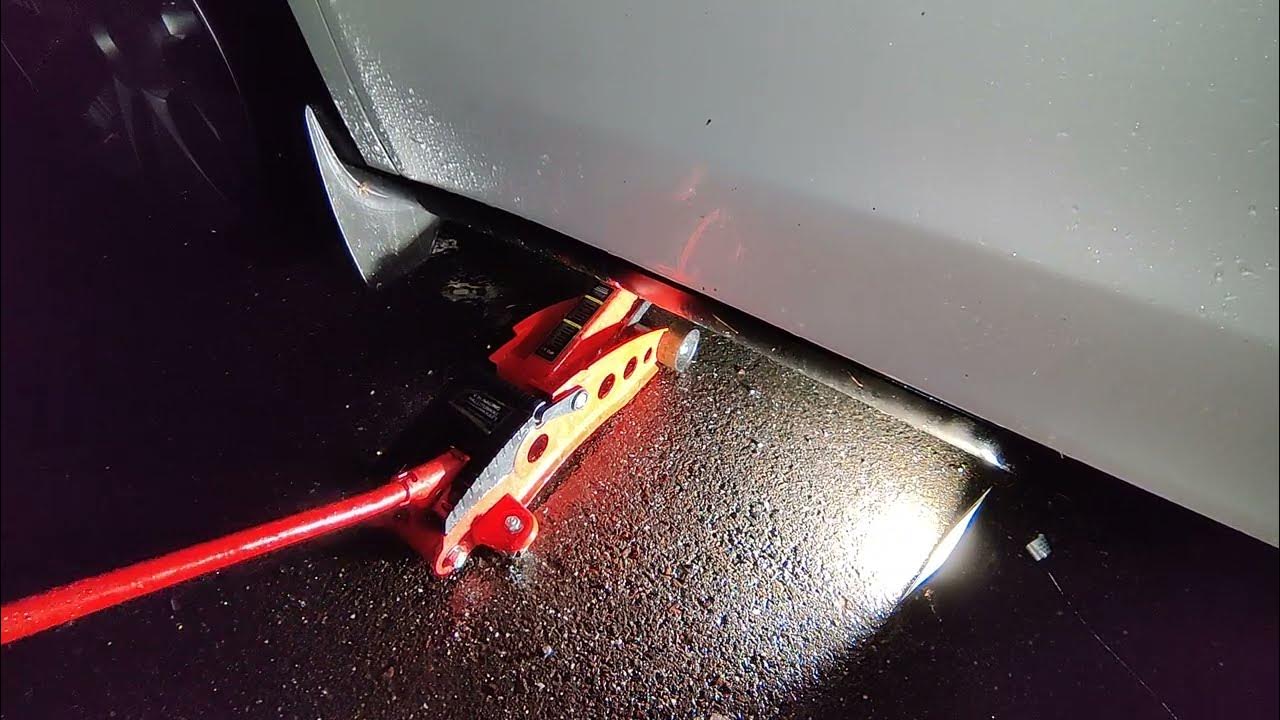 How to Jack Up Tesla Model Y Manual + Demo explained YouTube
