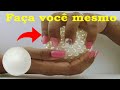 Faça você mesmo bola de isopor com pérolas (decoração)