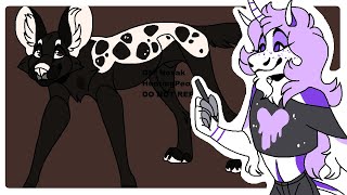 MS Paint Speedpaint - Original Character - Oreo the African Wild Dog