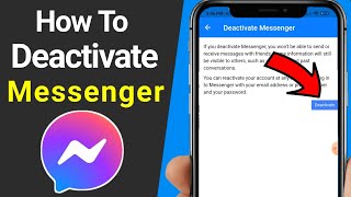 How To Deactivate Your Facebook Messenger - 2021 | How to Deactivate Messenger