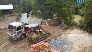 Completed 100% This project by Dozer D20 & Truck 5T pushing soil to make a new house!! by Excavator Truck 865 views 4 days ago 1 hour