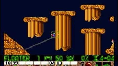Lemmings Genesis/Mega Drive Walkthrough: Taxing Level 8
