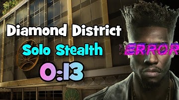 [WR] Payday 3 Diamond District Solo Speedrun 0:13