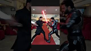 Laser sword fight. Gemini pro prompt in the description