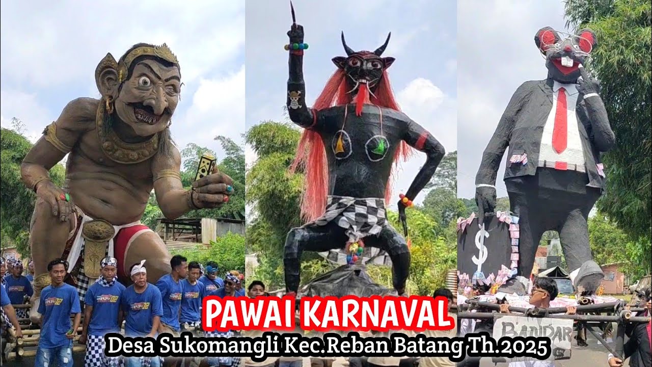 pawai karnaval kemerdekaan desa sukomangli 2025 | #pawai17agustus #pawaikarnaval #ogohogoh #festival