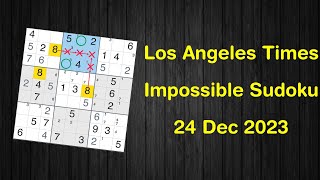 Famous Los Angeles Times Impossible Sudoku 24 Dec 2023 - Sudoku From Zero To Hero Profile
