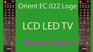 Orient Led Lcd Tv Remote Control Srjd A18S, Original Replacement Remote, Cash On Dery Pakistan