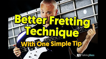 Improve Your Fretting Hand Technique With This Simple Tip (Beginner Bass Guitar)