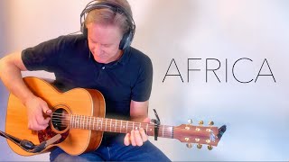 Video thumbnail of "Africa (Toto) - solo acoustic guitar (fingerstyle) cover by Craig Relyea"