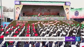 Americans urged to leave the Middle East as tensions rise between Iran and Israel