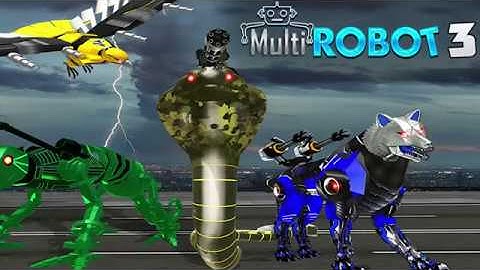 Multi Robot Transform Wolf, Snake, Falcon & Lizard