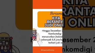 Dampak permainan judi online merugikan masyarakat  dalam hal perekonomian. #BerantasJudiOnline