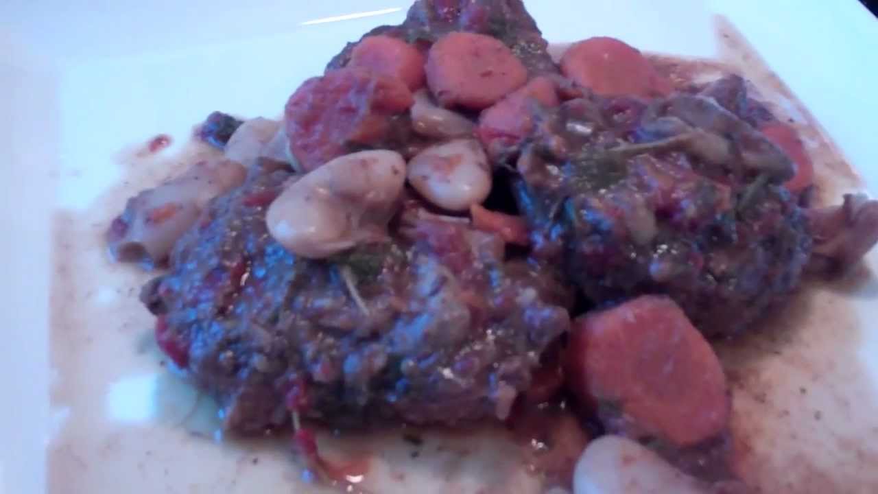 Stewed Oxtail With Butter Beans.