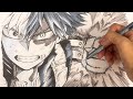 【僕のヒーローアカデミア】轟焦凍　描いてみた【一発描き】speed drawing my hero academia