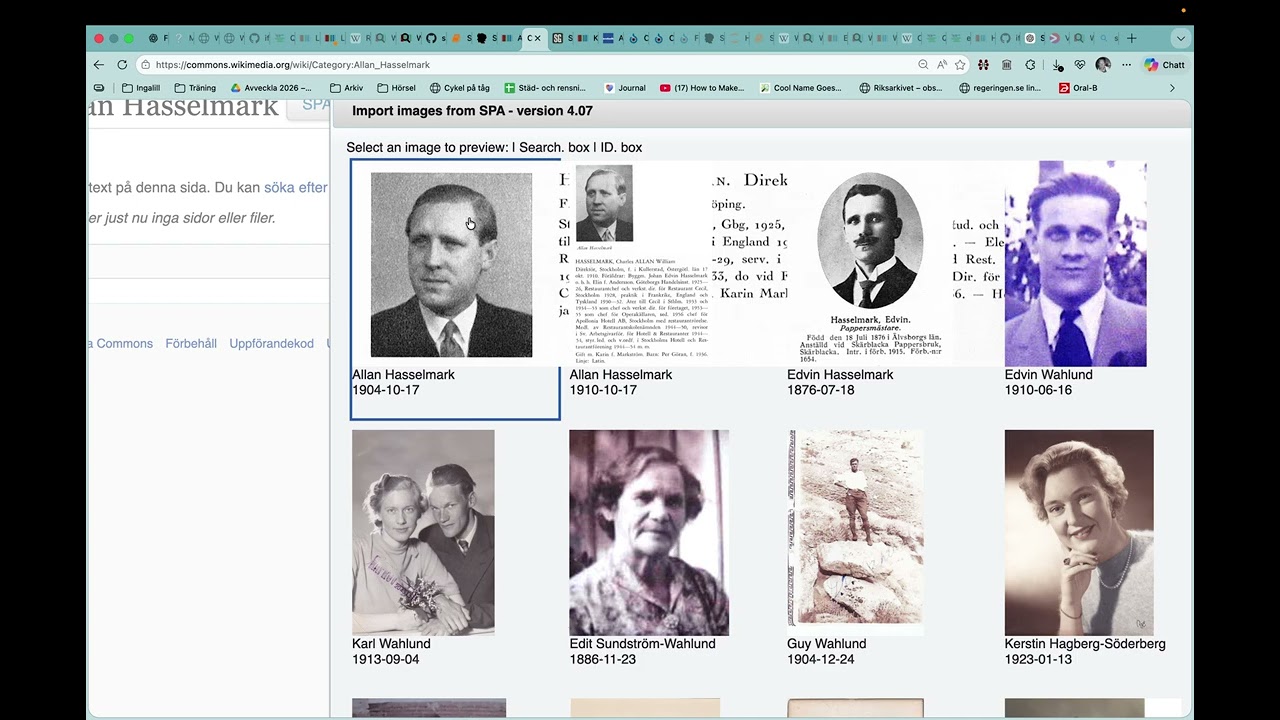 SnokaDB söka i SPA