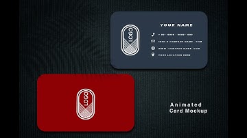 NEW FREE ANIMATED BUSINESS CARD MOCKUP (download in description)