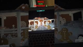 Happy Early Christmas! 🎄 #bloxburgbuilds #bloxburg #shorts #gingerbreadhouse