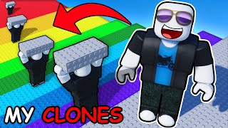 Download Lagu DUPLICATING MYSELF to Build INFINITE Stairs in Roblox... MP3
